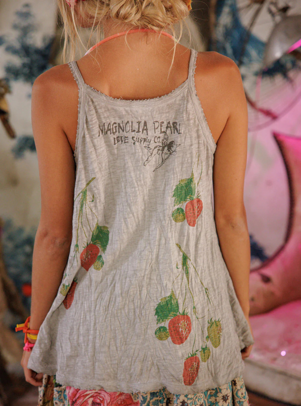 Magnolia Pearl Strawberry Lana Tank 426 - Pebble