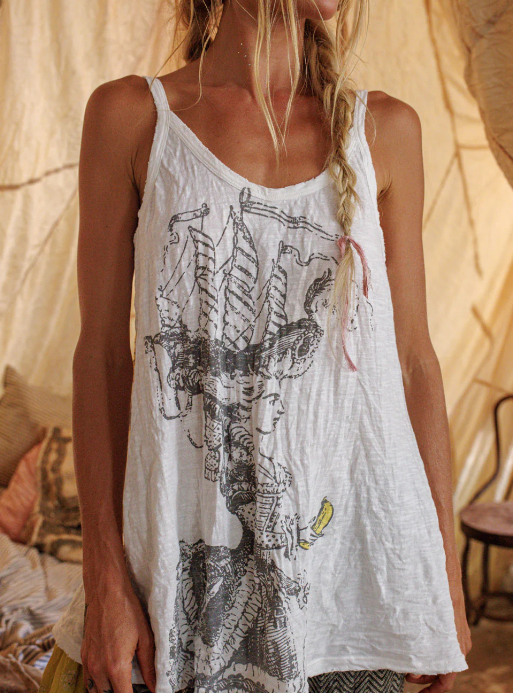 Magnolia Pearl Bananas Por Vida Lana Tank 423 - True | PRE-ORDER