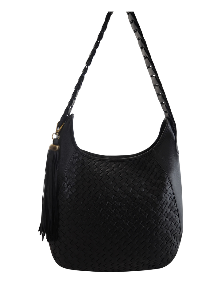 Lana Woven Hobo - Black