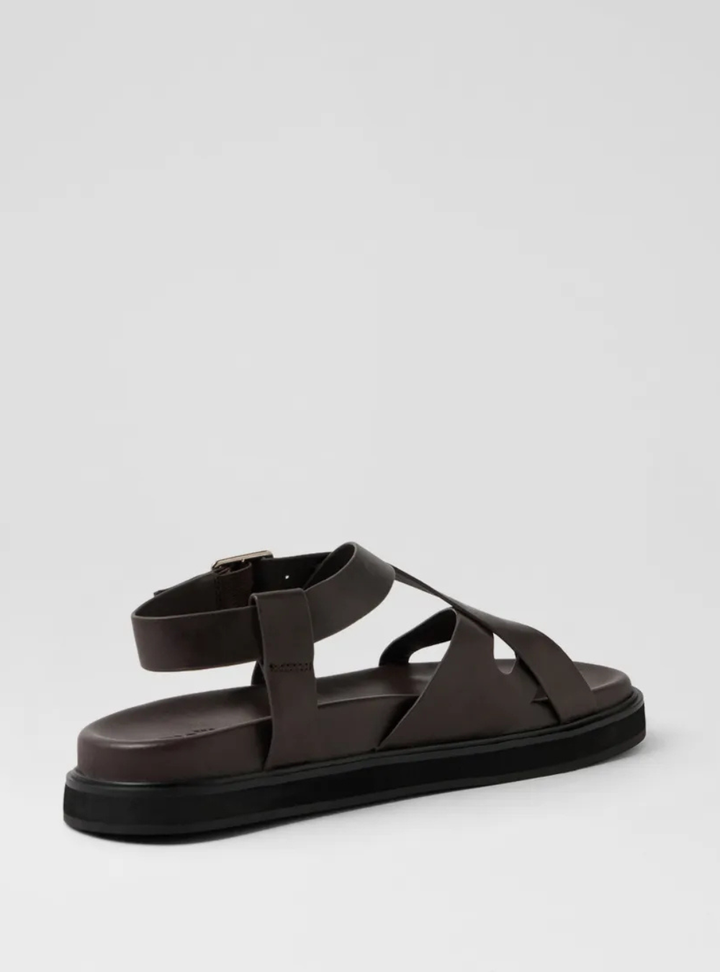 Meyne Sandals - Choc Leather
