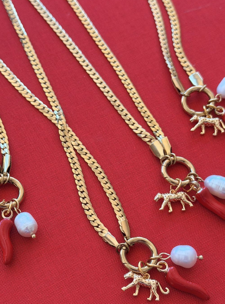 Leopard Charm Necklace