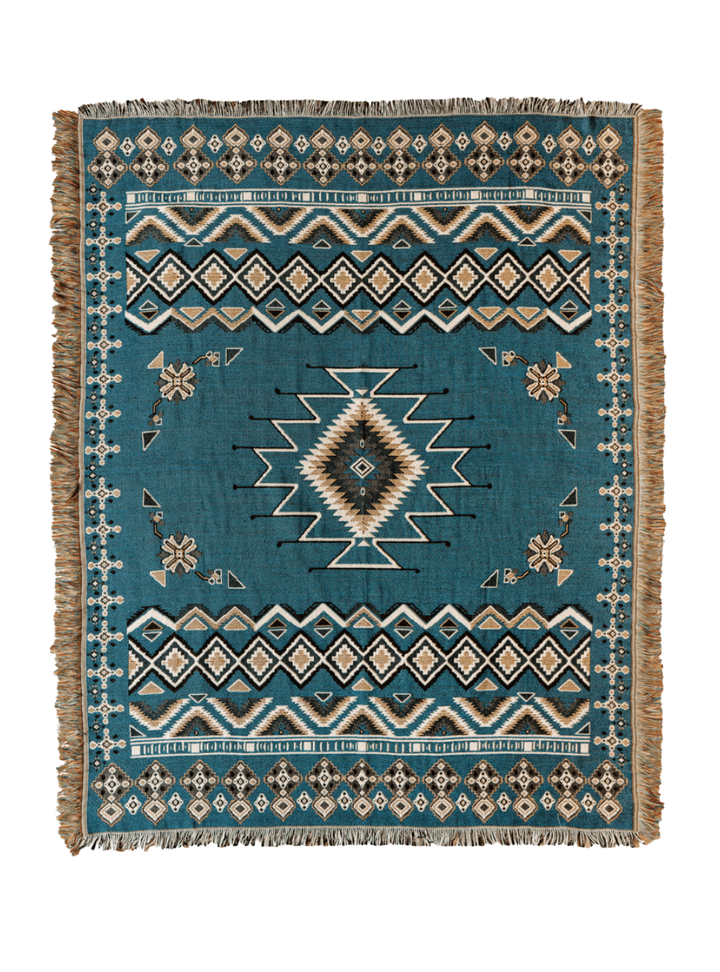 'Let It Be' Woven Picnic Rug/Throw