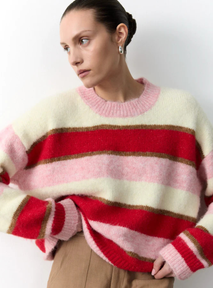 Lizzi Sweater - Red Stripe
