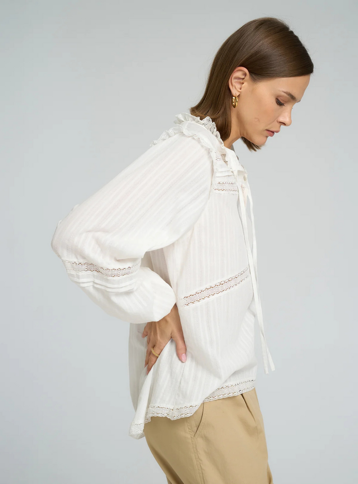 Azalea Lace Top - White