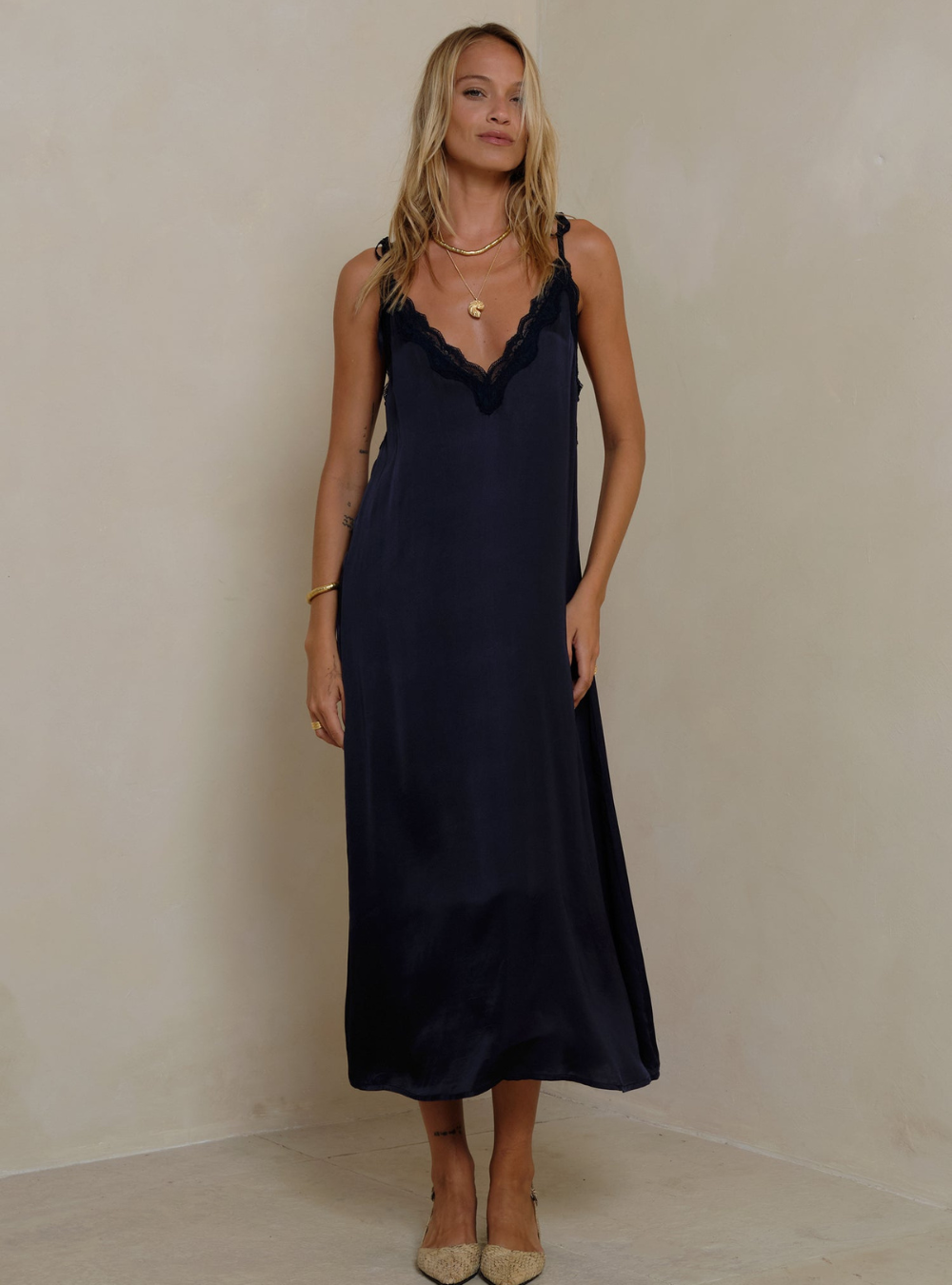 Oriana Dress - Navy