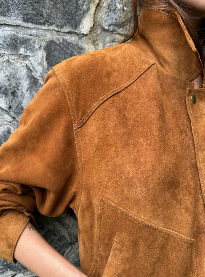 Zephyr Suede Jacket - Havana Cuba