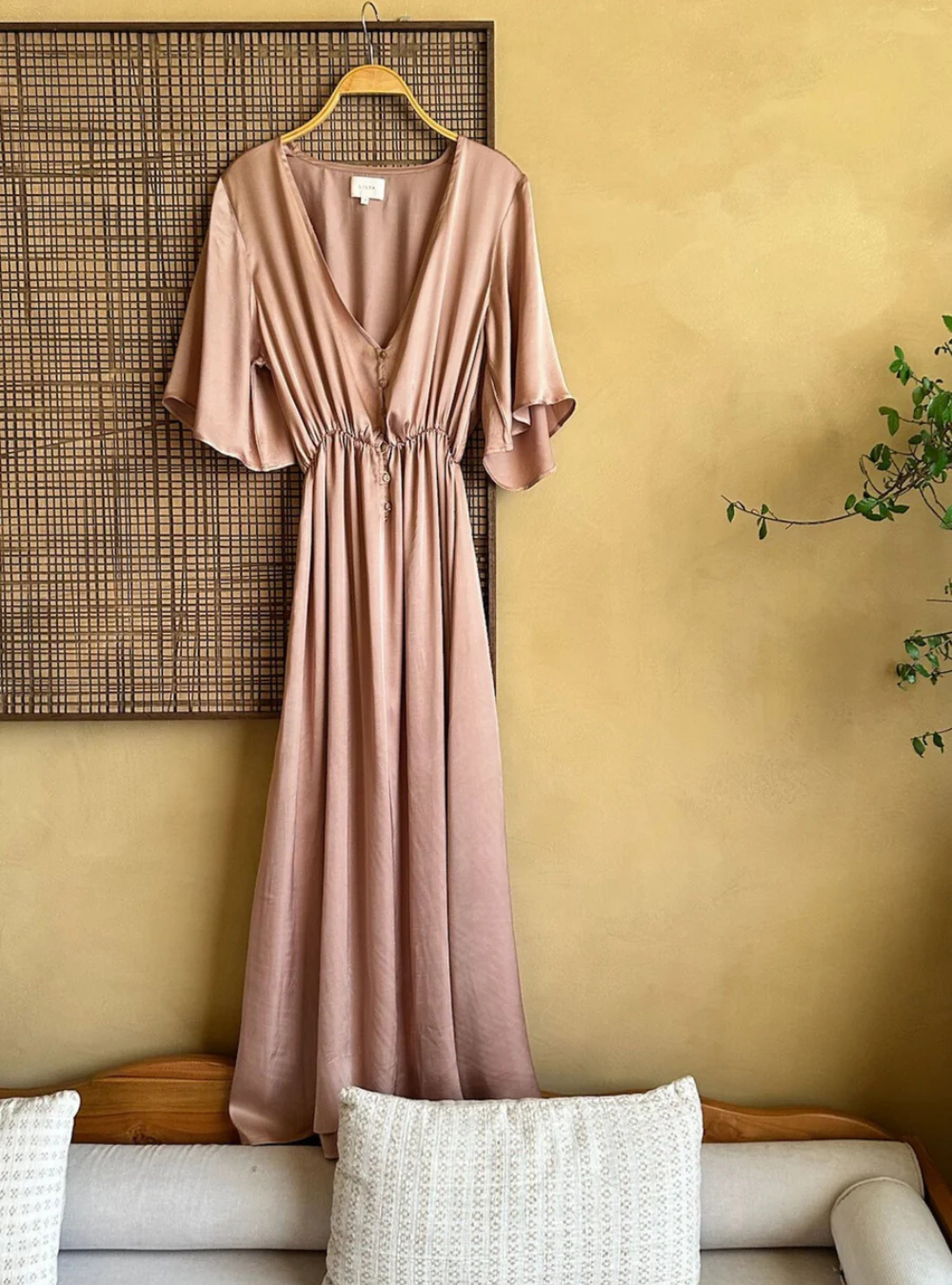 Lyra Dress - Antique Rose