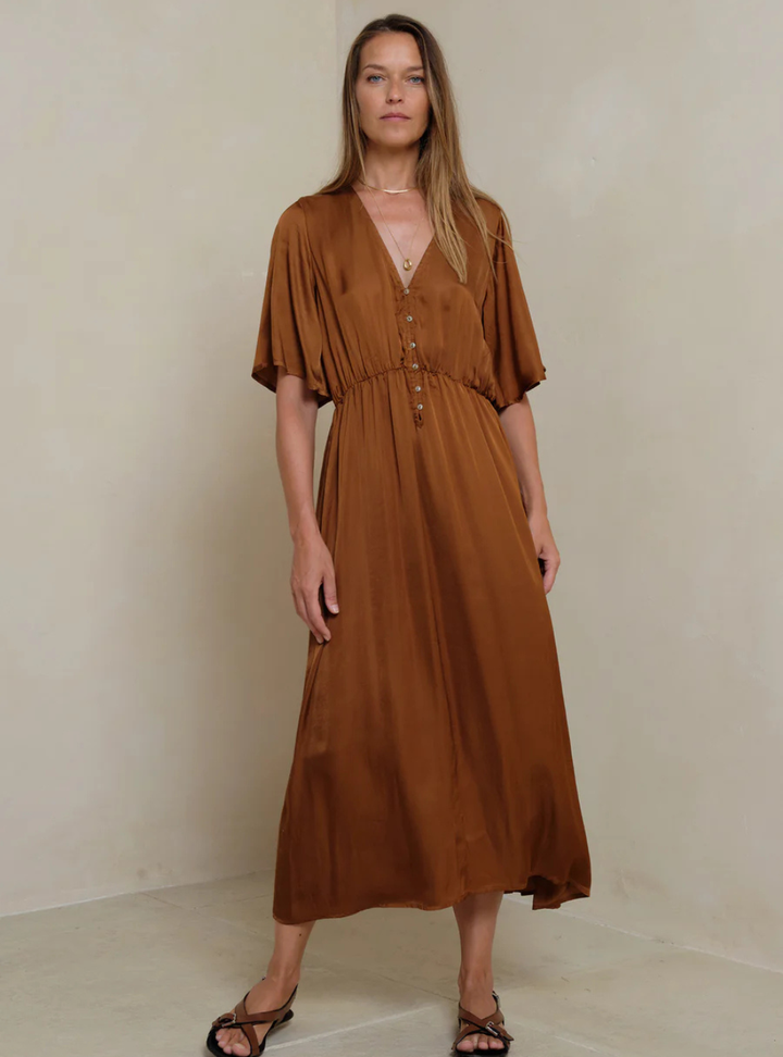 Lyra Dress - Rust
