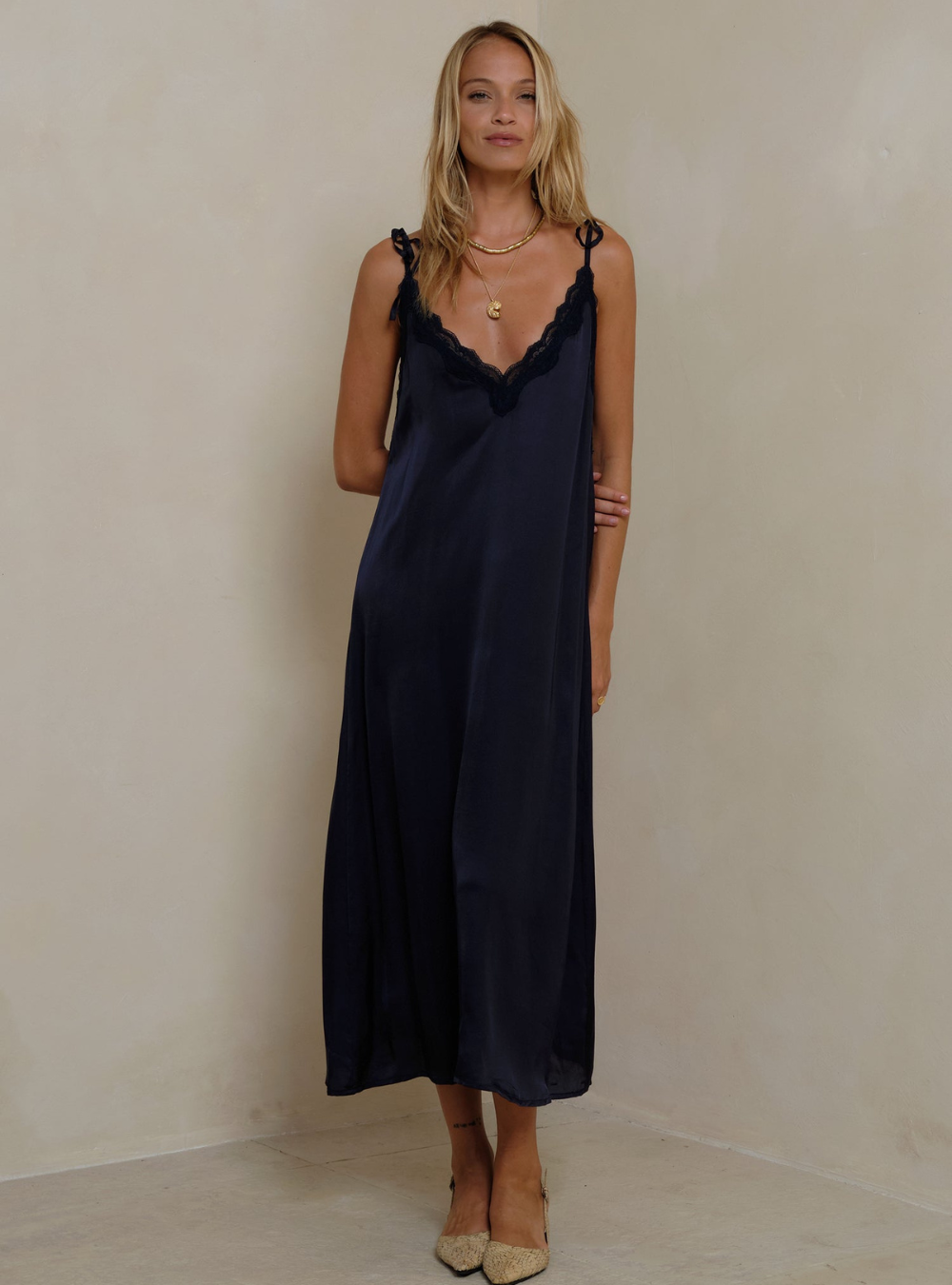 Oriana Dress - Navy