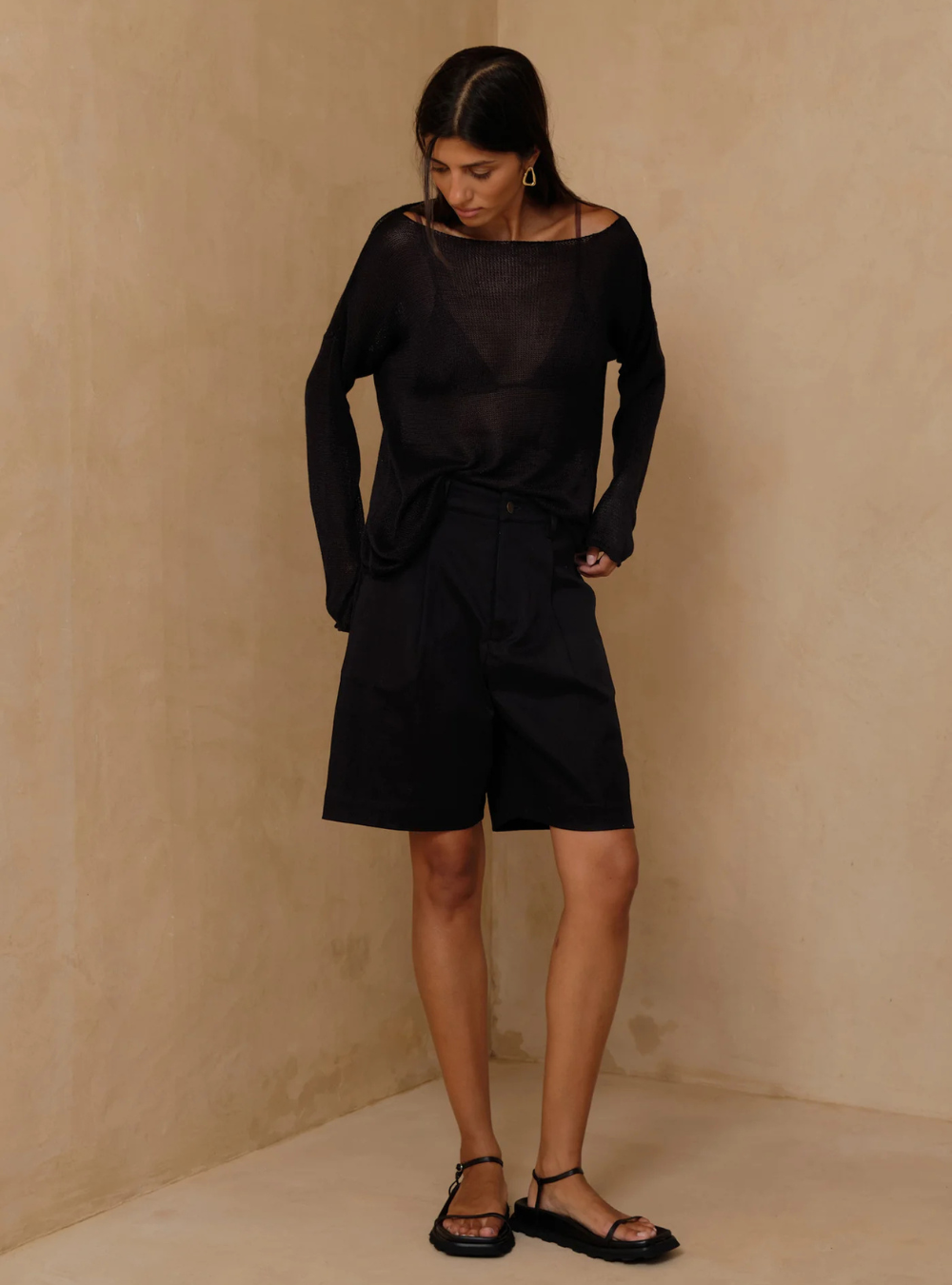 Opaline Knit Top - Black