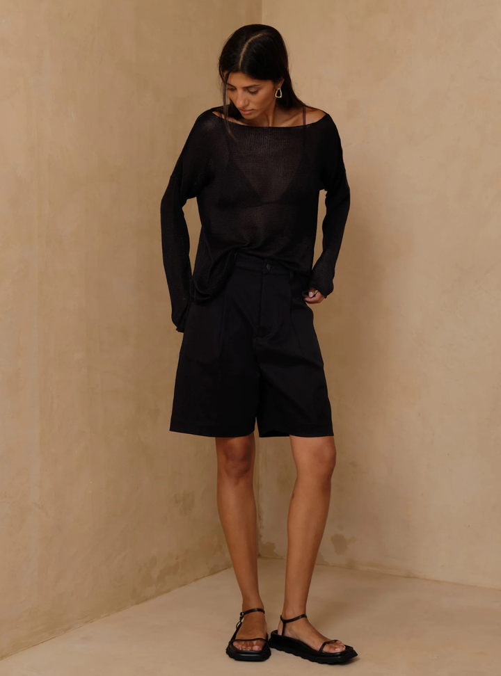 Opaline Knit Top - Black