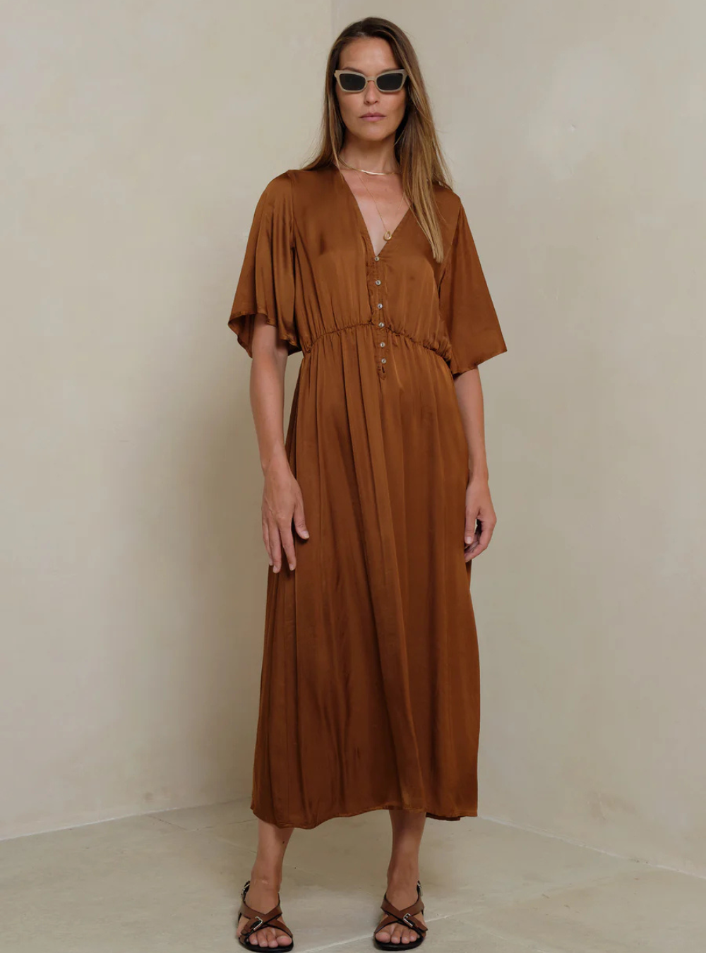 Lyra Dress - Rust