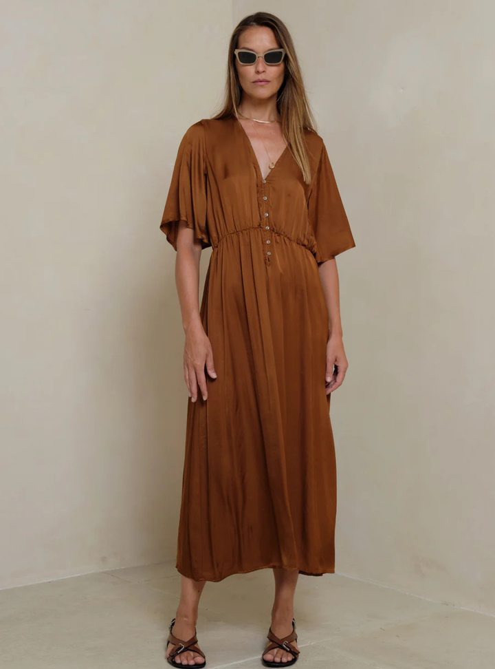 Lyra Dress - Rust