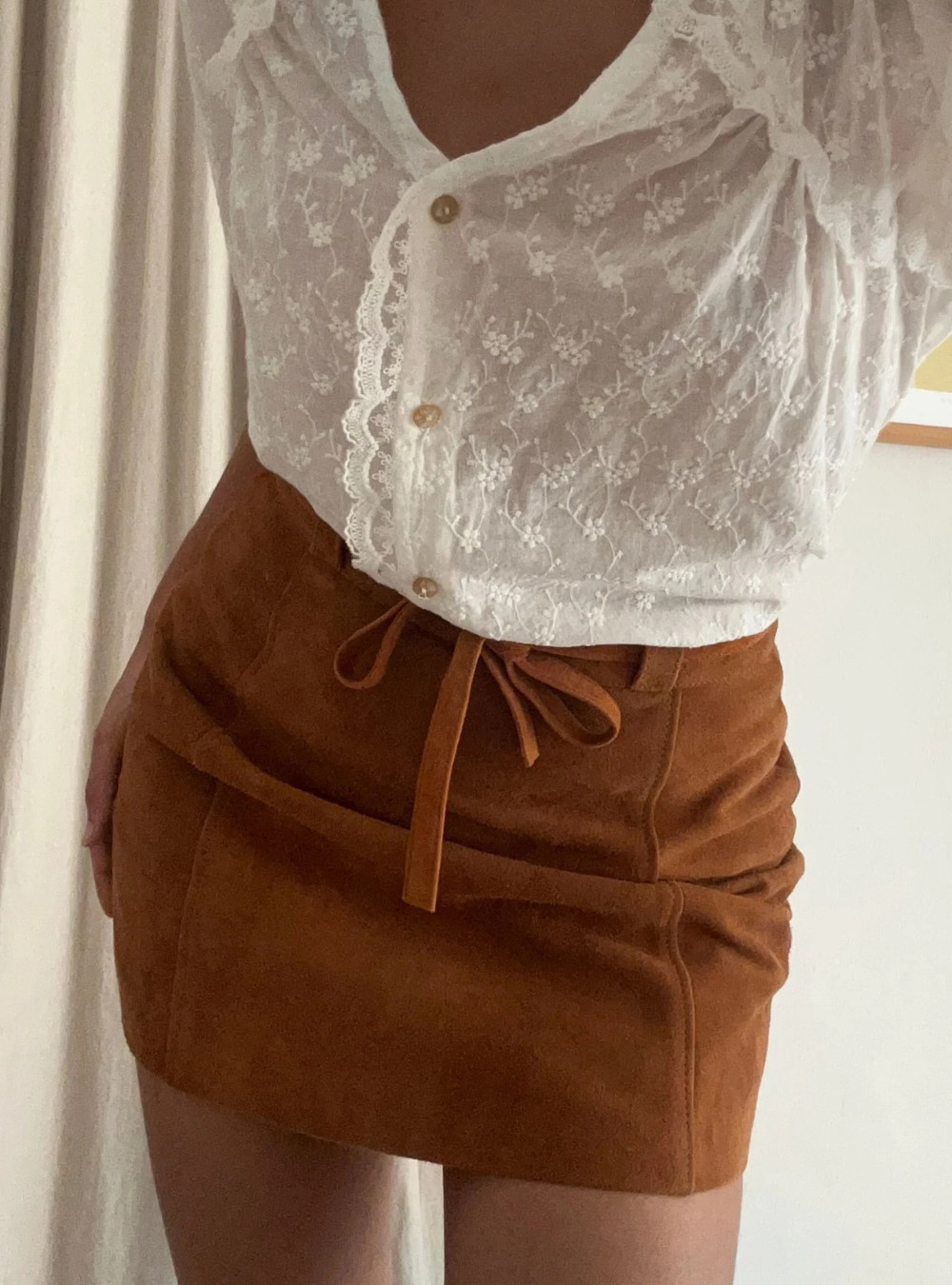 Nova Suede Mini Skirt - Havana Cuba