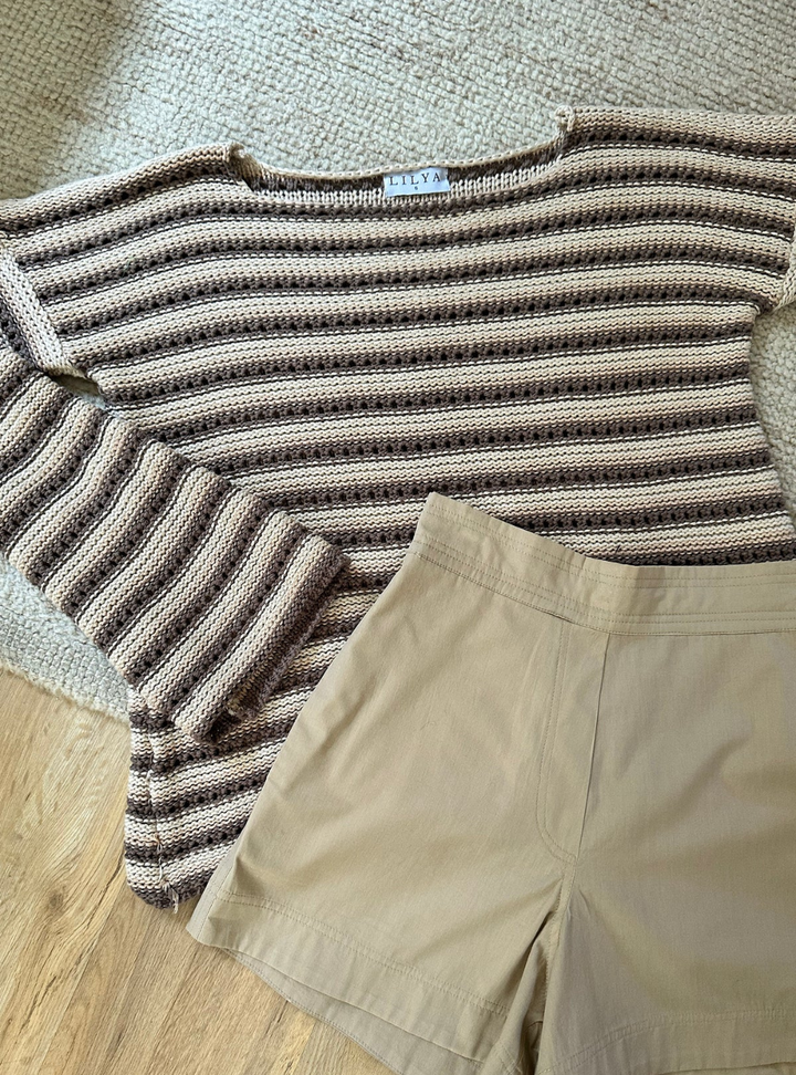 Collectiva Stripe Knit Top - Earth Stripe