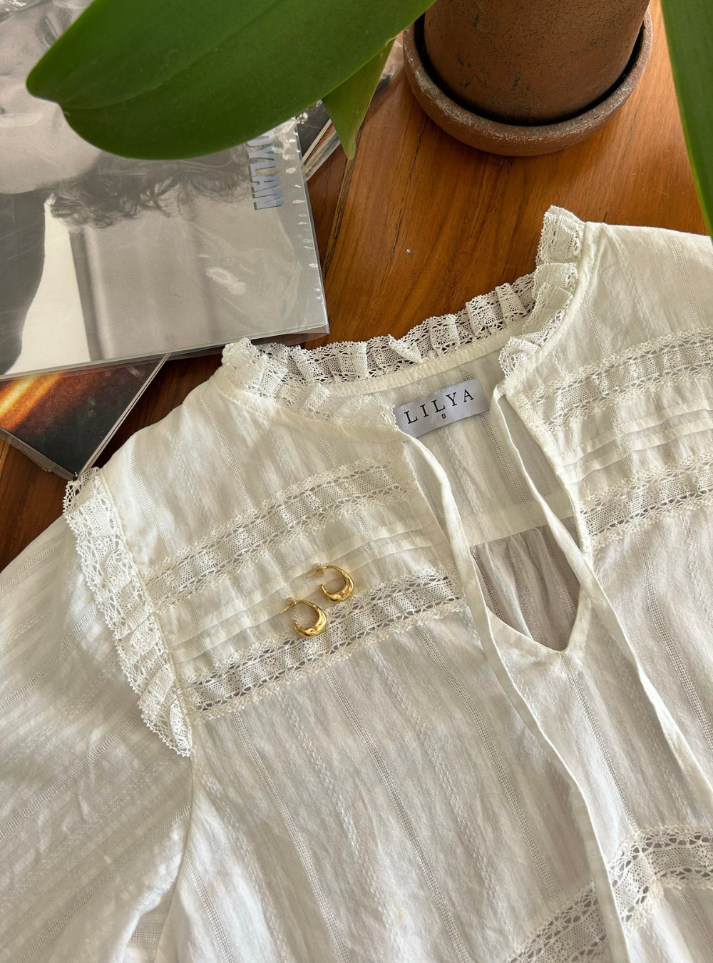 Azalea Lace Top - White