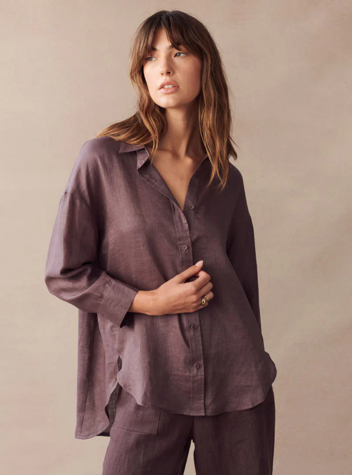Boyfriend Shirt - Chocolate