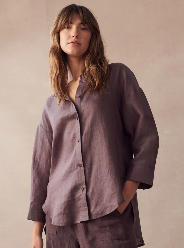 Boyfriend Shirt - Chocolate