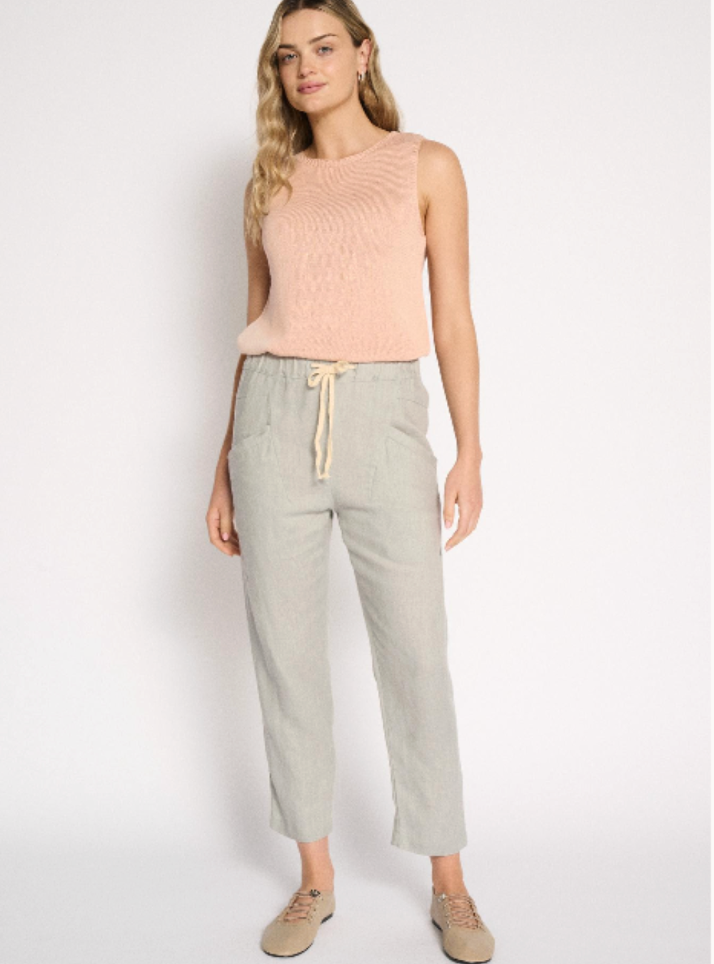 Luxe Pants - Dusty Aqua
