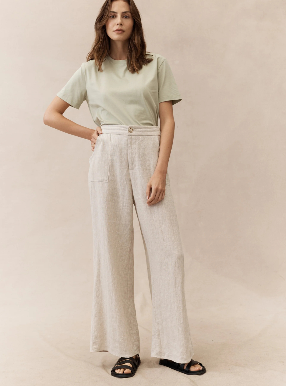 Jude Linen Pants - Natural
