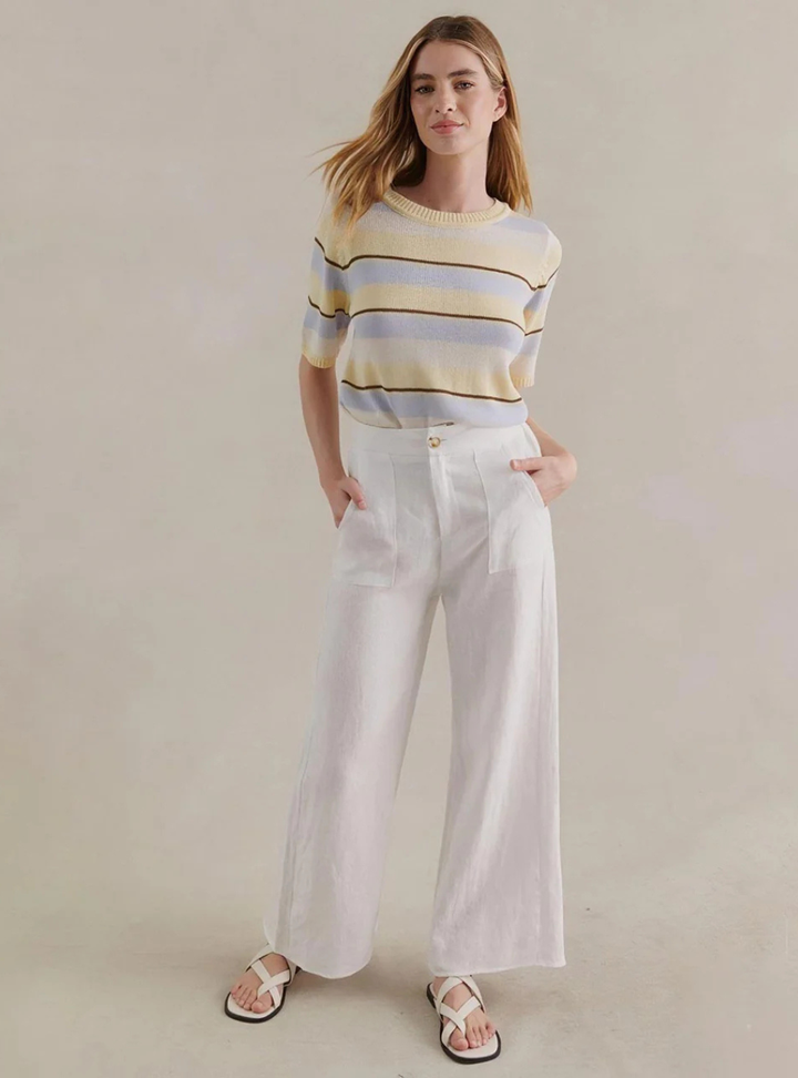 Jude Linen Pants - White