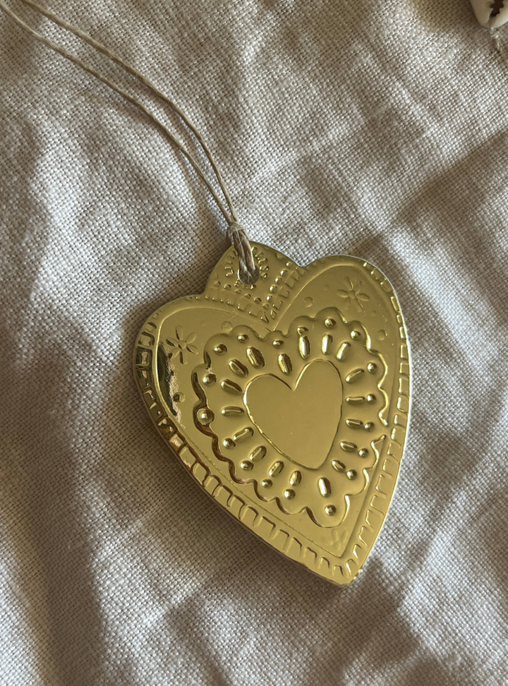 Heart Ornament - Gold Foil