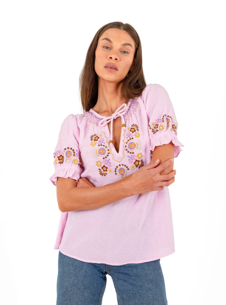 Bella Blouse - Petal