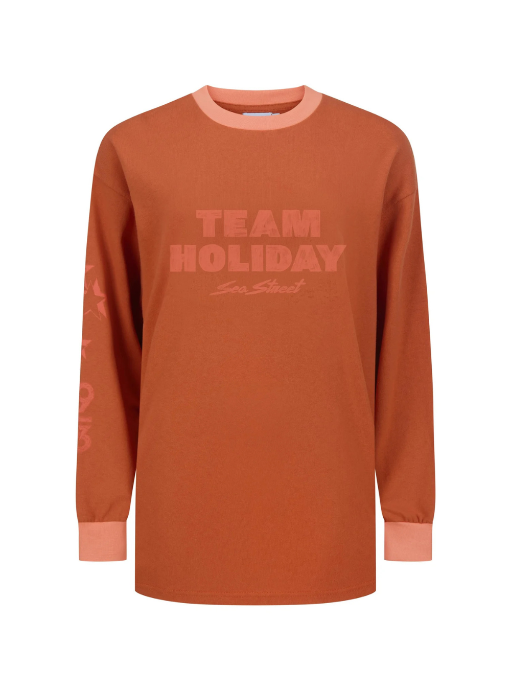 Team Holiday Long Sleeve T-Shirt - Rust