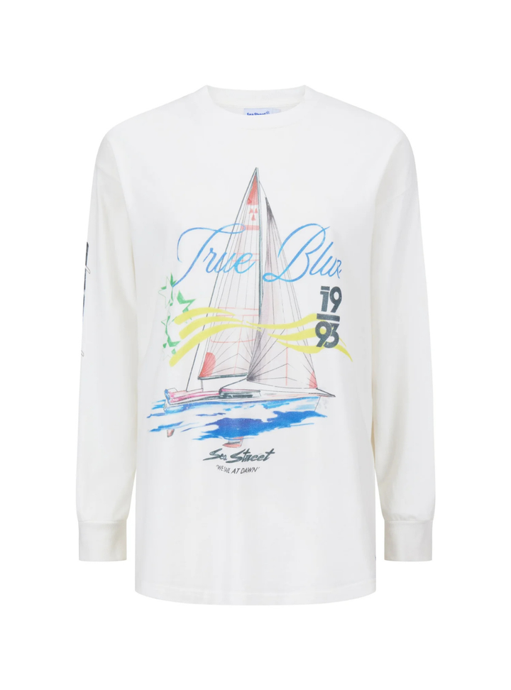 True Blue Long Sleeve T-Shirt - Salt