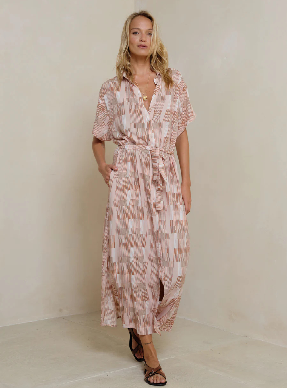 Lotus Dress - Utopia Print Sunset