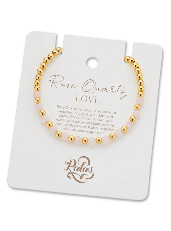 Rose Quartz Lotus Purity Bracelet