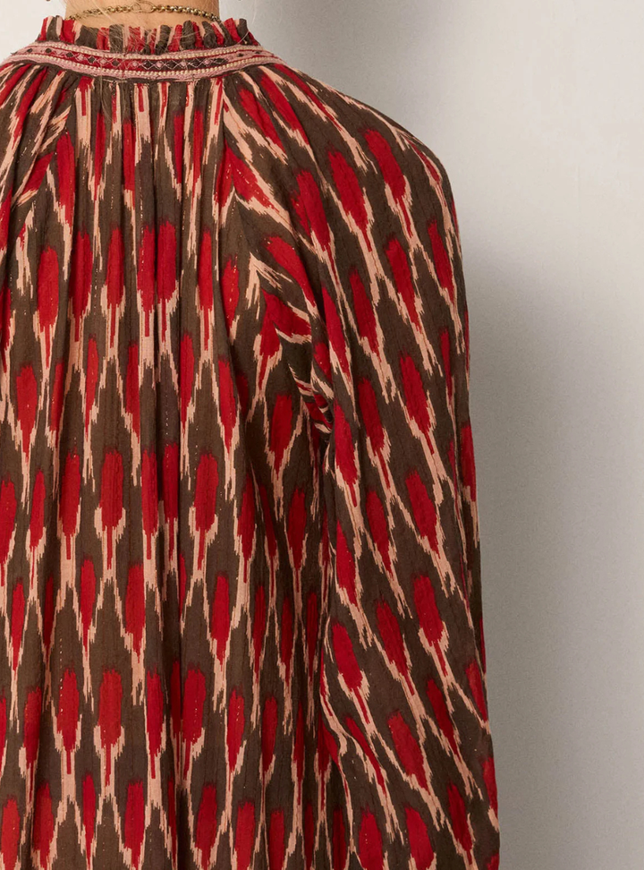 Loulou Dress - Bonfire Volcano