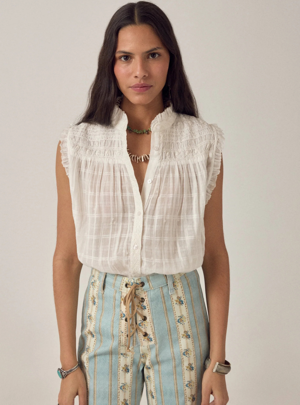 Elvis Sleeveless Blouse - Love Me Tender