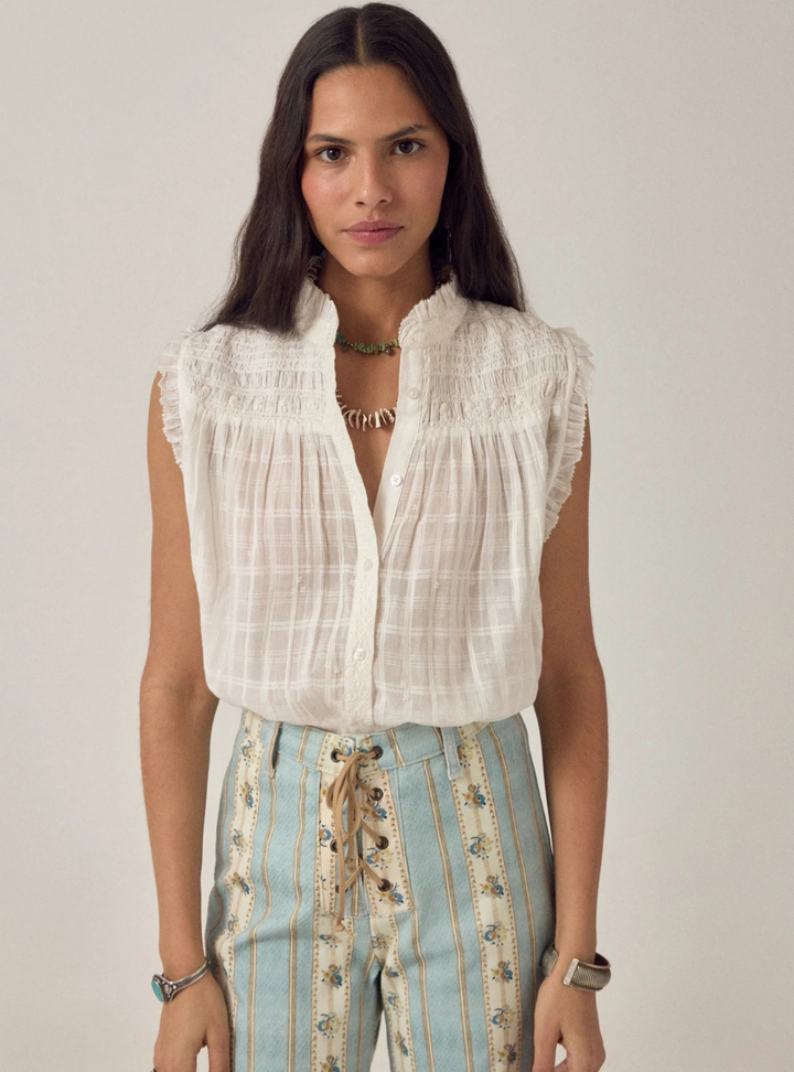 Elvis Sleeveless Blouse - Love Me Tender