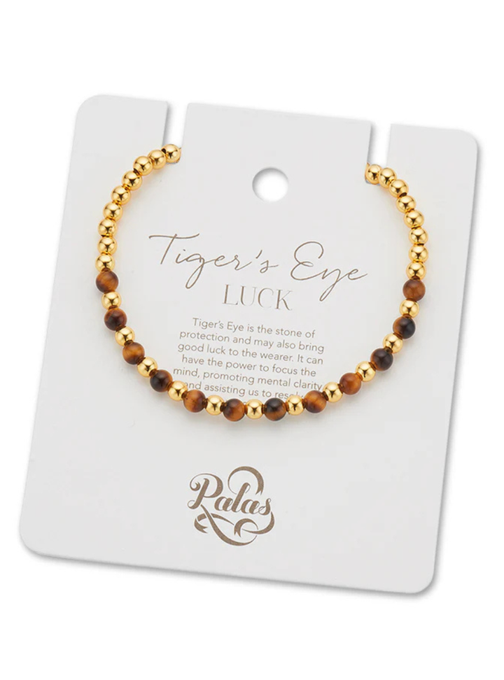 Tigers Eye Lotus Purity Bracelet
