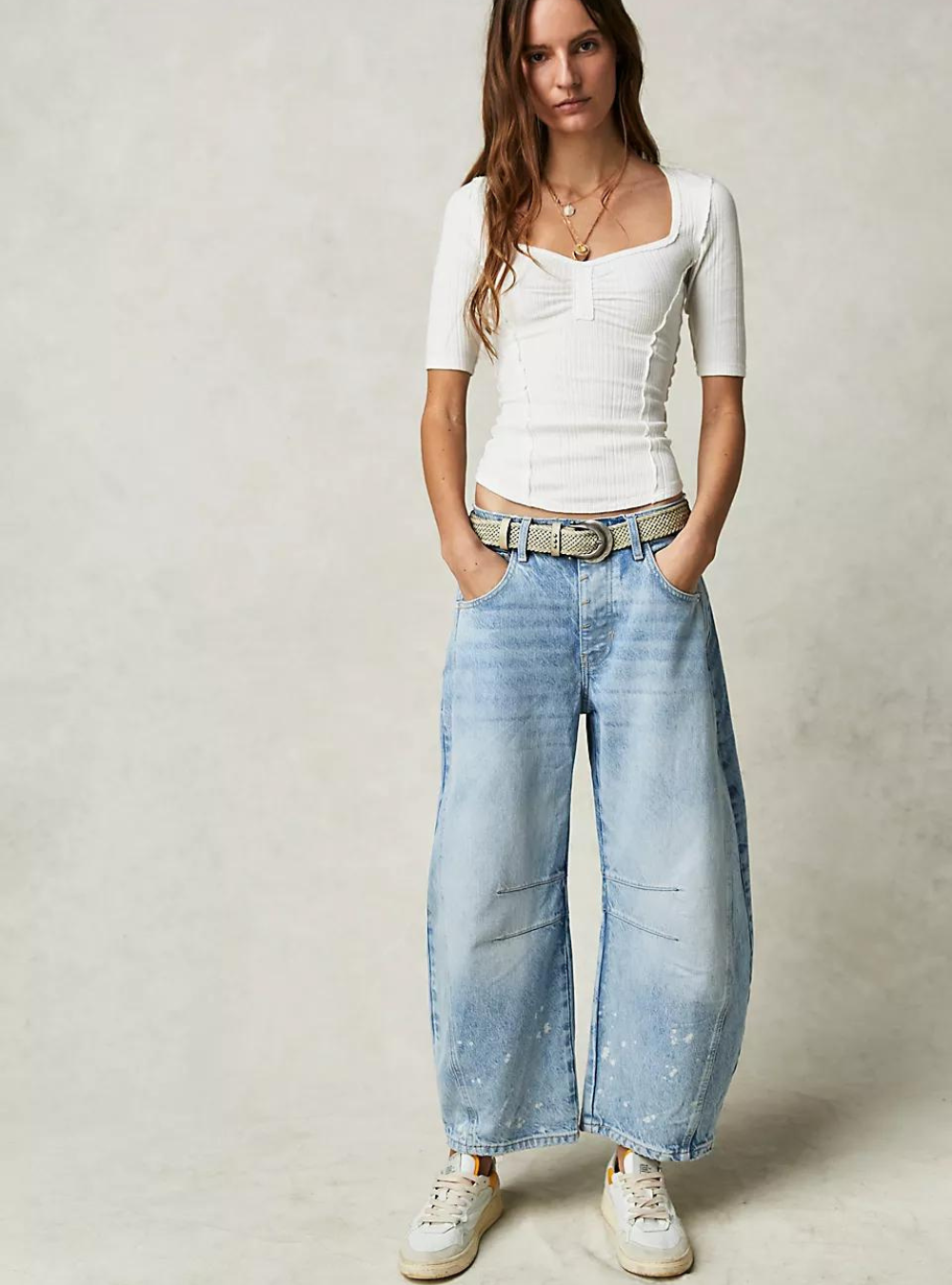 Lucky You Mid Rise Barrel Jeans