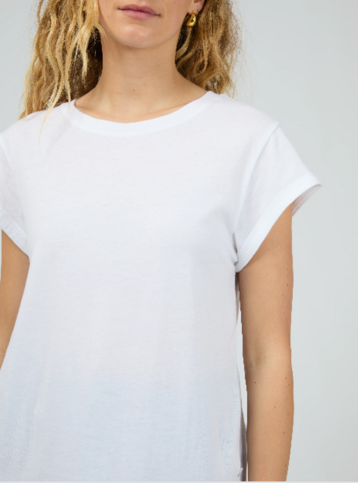 Lucy Turnback Tee - White