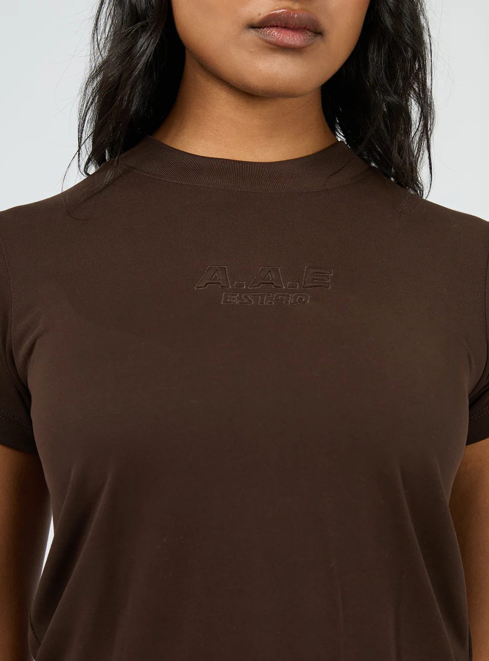 Luxe Active Tee - Brown