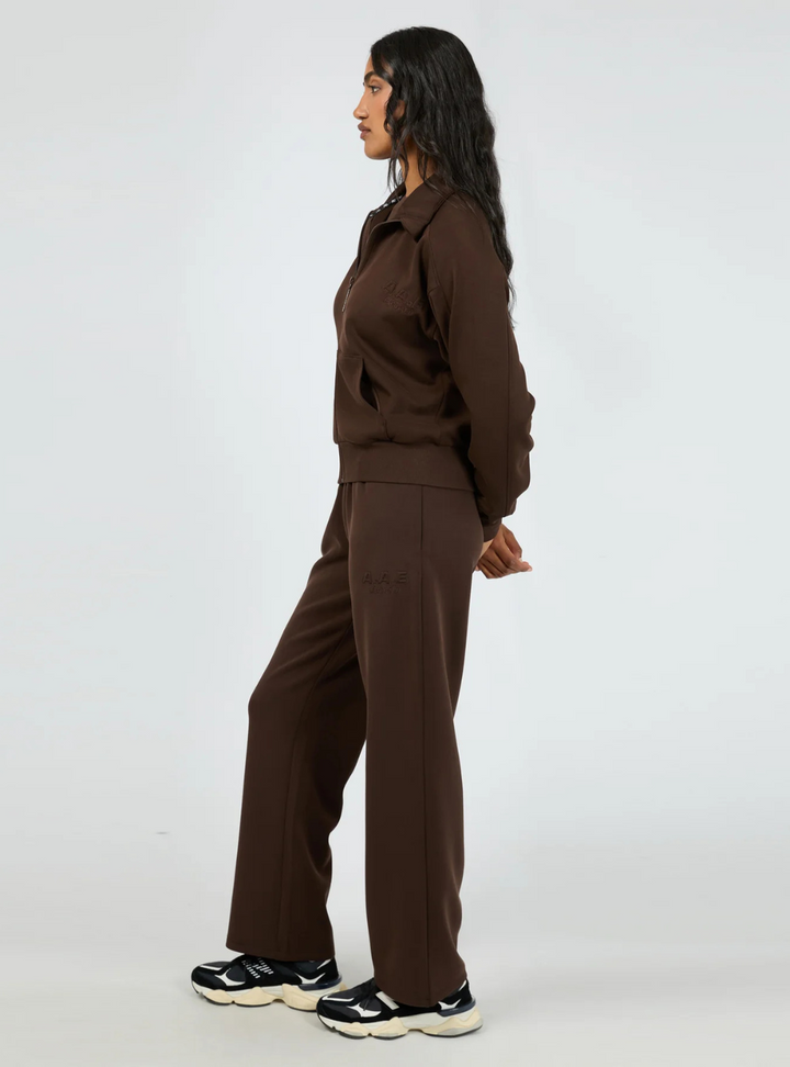 Luxe Active Zip Through - Brown