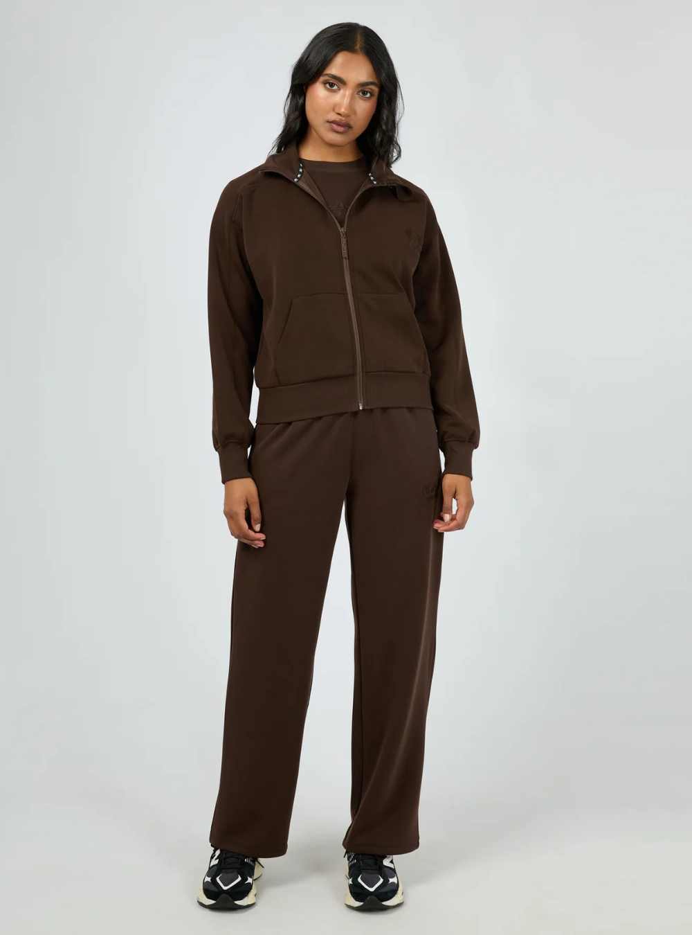 Luxe Active Zip Through - Brown
