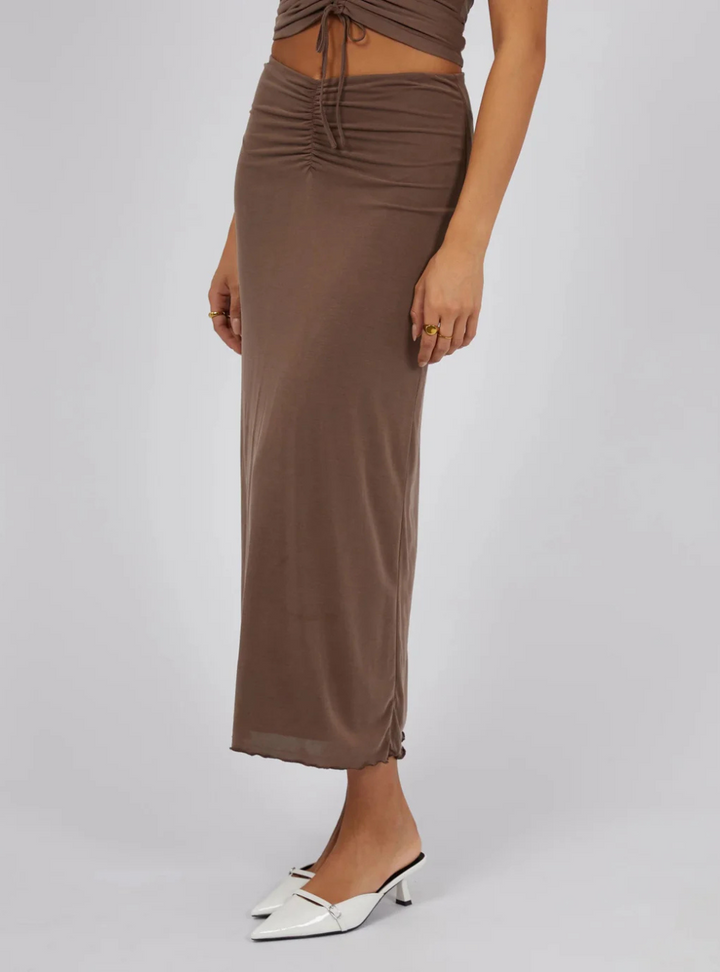 Luxe Maxi Skirt - Brown