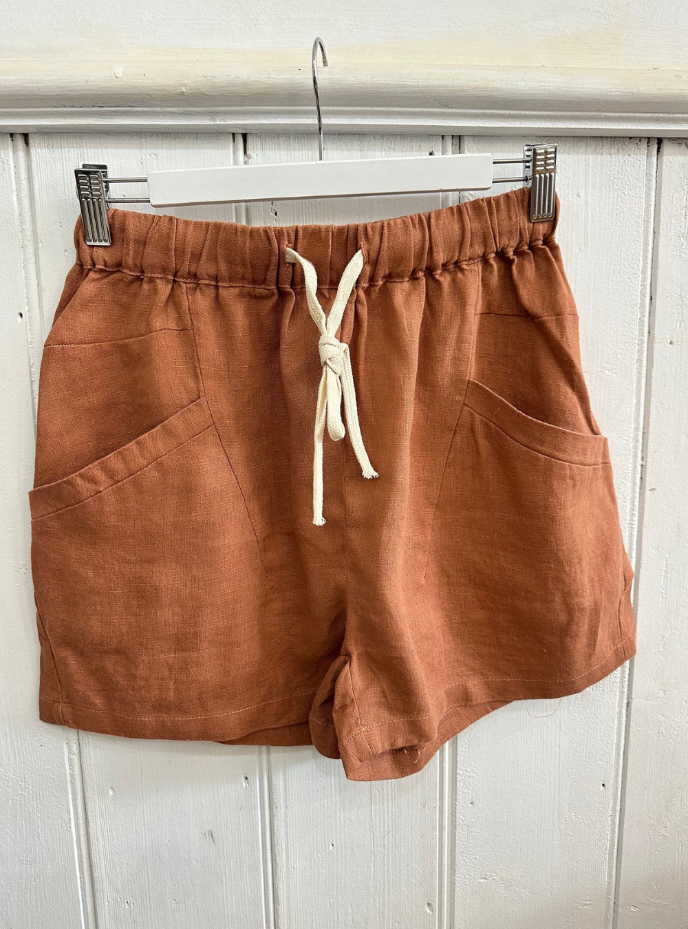 Luxe Linen Shorts - Terracotta