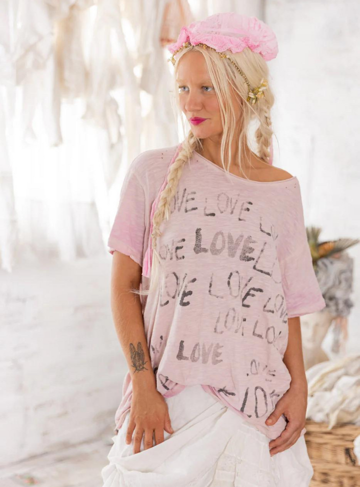 Magnolia Pearl Love Amor Tee 1944 - Lychee Blossom