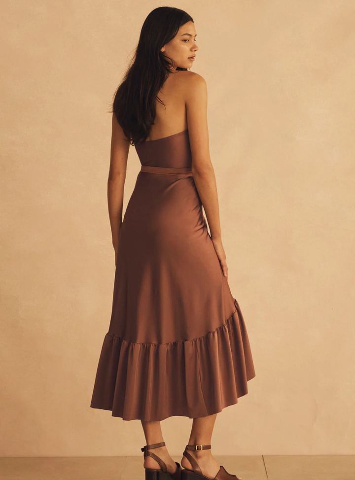 Roma Di Sera Lycra Ruffle Wrap Skirt