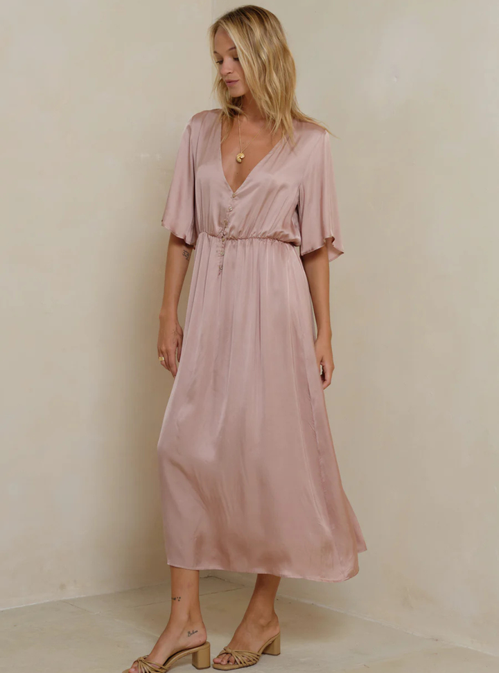 Lyra Dress - Antique Rose