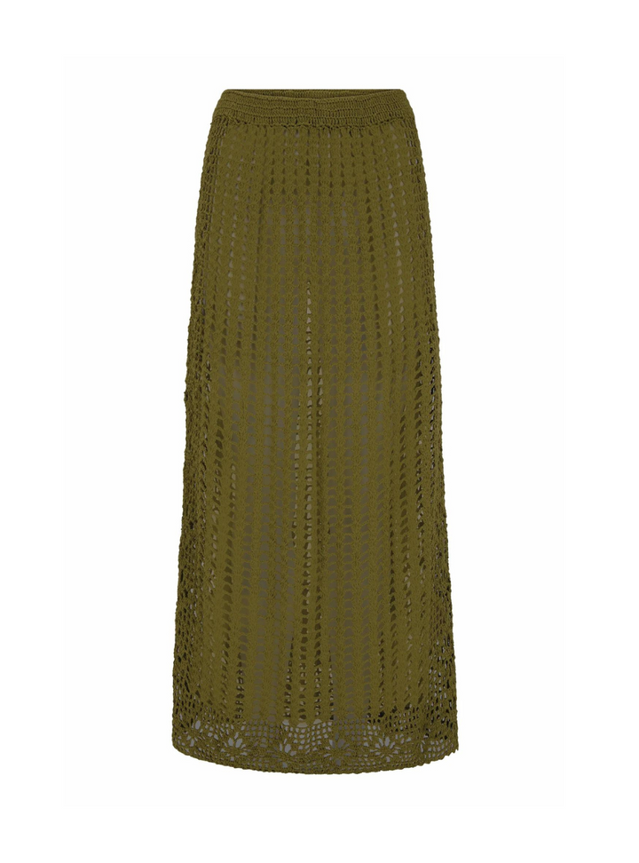 Maggie Crochet Skirt - Olive