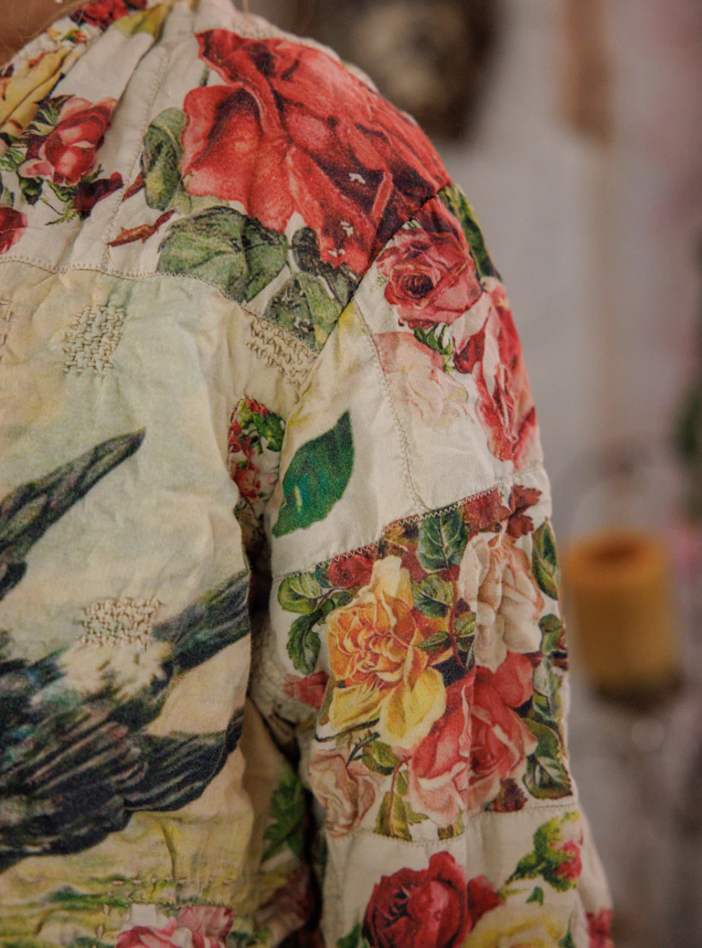 Magnolia Pearl Floral Cropped Leni Jacket 697 - Postcards