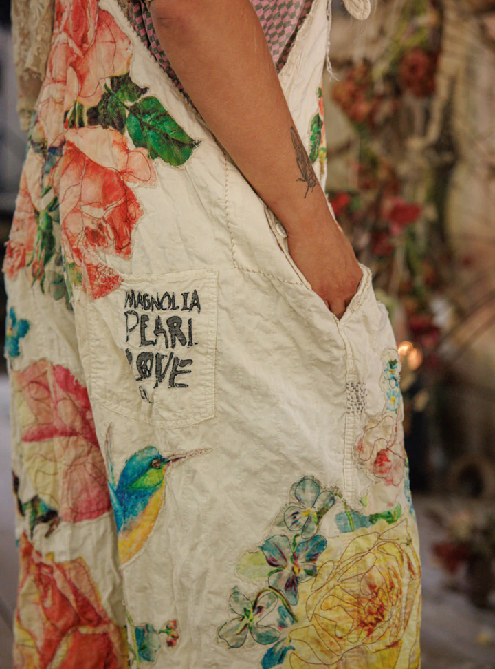 Magnolia Pearl Birdie Bouquet Benjamin Overalls 171 - Moonlight