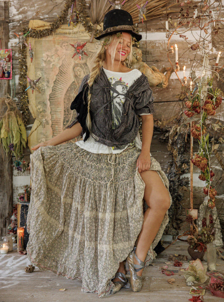 Magnolia Pearl Floral Chrystal Skirt 242 - Gypsophila