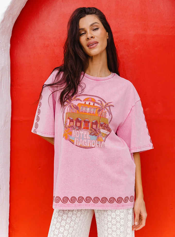 Hotel Magnolia Tee - Pink